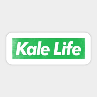 Kale Life / Vegan - Plant Based - Typography Design Sticker